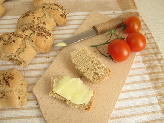 Epi Baguette mit Butter