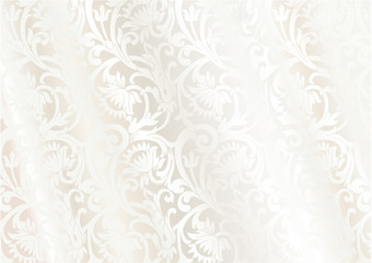 Delicate floral ornament with flowers and curls