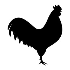 black silhouette of cock