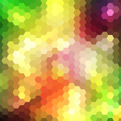 Abstract colorful background of hexagons