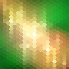 Abstract colorful background of hexagons