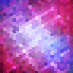 Abstract colorful background of hexagons