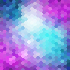 Abstract colorful background of hexagons