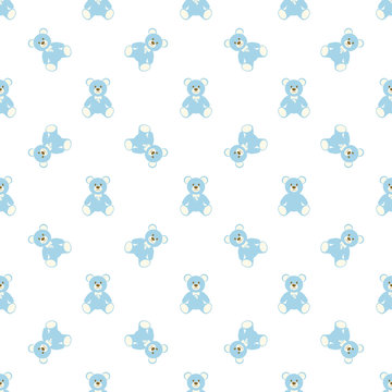 Blue Bear Pattern