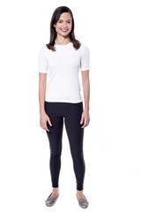 Obraz premium Casual shot of a pretty smiling woman