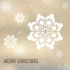 Fototapeta premium Christmas background with snowflakes