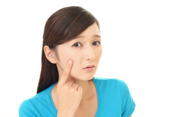 Fototapeta premium お肌が気になる女性