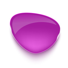 Realistic glass banner for web interface.