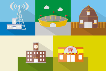 Building Icons Set