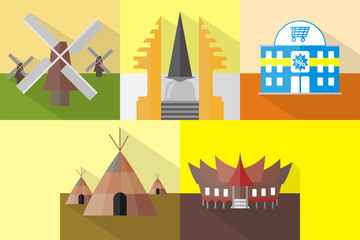 Building Icons Set