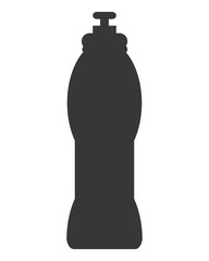 flat design sports water bottle icon vector illustration