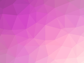 Abstract pink gradient low polygon shaped background