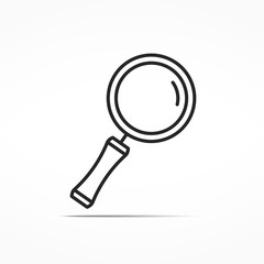 Magnifying Glass Line Icon