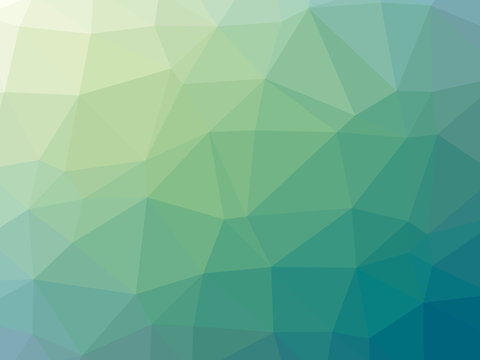 Green teal gradient abstract polygonal triangular background