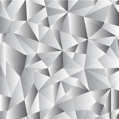 Obraz premium Metallic abstract geometric pattern vector background formed with gradient triangles