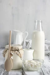 Photo sur Plexiglas Produits laitiers Divers produits laitiers