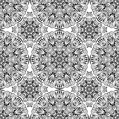 Mandala seamless pattern. Bohemian style