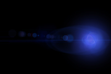 Abstract Lens Flare in Motion. Nice 3D Rendering
