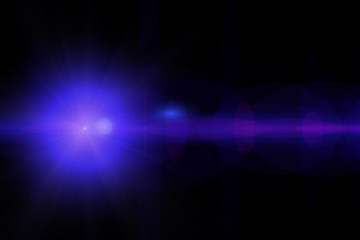 Abstract Lens Flare in Motion. Nice 3D Rendering
