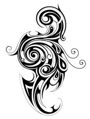 Elegant tribal tattoo
