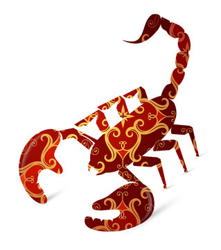 Scorpion tattoo shape