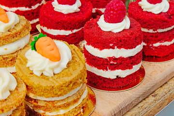 fresh pastry cream and decorated with berries 
