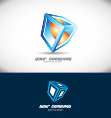 Cube 3d logo design