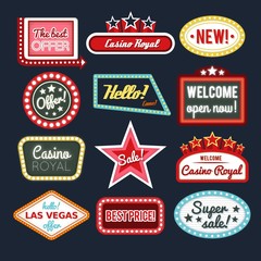 Casino and stores label collection