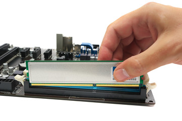installing a memory module on the motherboard