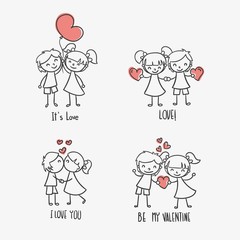Valentine's Day cute kids
