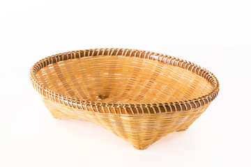 Fototapeta premium Fruit tray made of bamboo.