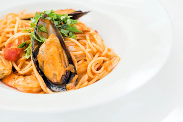 pasta with mussels