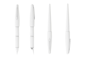 Simple Fountain Writing Pen. 3d Rendering