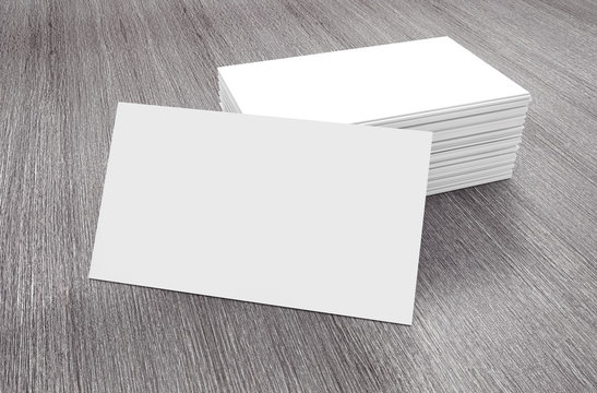 Stacks of Blank Business Cards. 3d Rendering