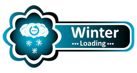 Double blue icon winter loading