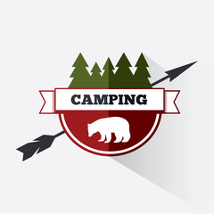 Camping logo design