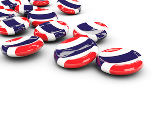 Flag of thailand, round buttons