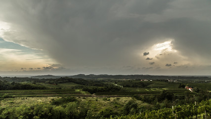 storm over the fields