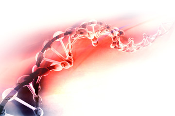 Digital illustration of dna
