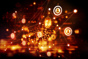 Business network.(Communication concept)