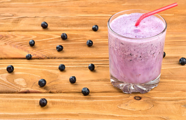 Fresh blueberry smoothie