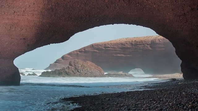 stunning rock formations at the beach