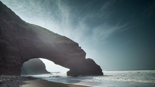 stunning rock formations at the beach