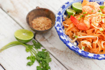 Asian Rice Noodle with Shrimp, PAD THAI
