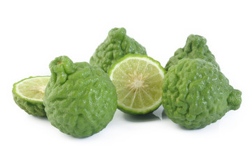 bergamot fruit isolated on white background