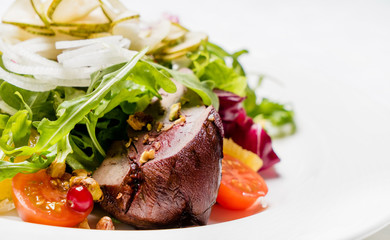 salad with meat