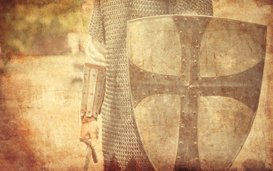 warrior with sword and shield