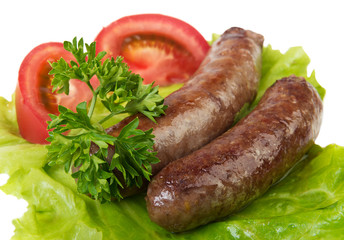 fresh grilled sausages