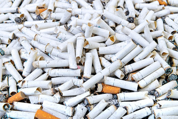 cigarette butt background