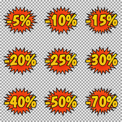 Pop art discount labels